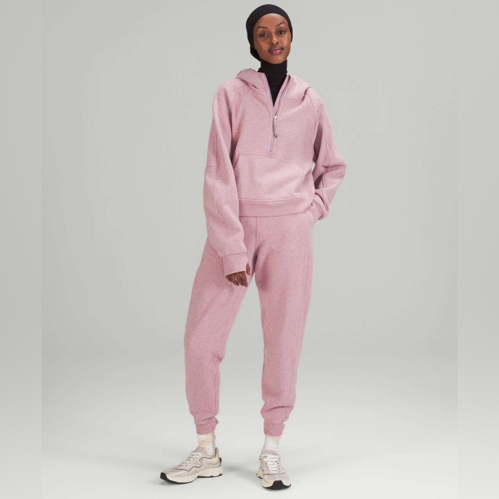 Lululemon Scuba High Rise Jogger in Heathered Pink Taupe Size 12